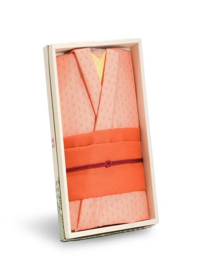 COTONOHA Kyoto Saibi Kimono Style Furoshiki & Small Furoshiki Set -Japanese wrapping cloth- For Gift Bag (Double-Sided Dyeing Vermilion) - Image 2